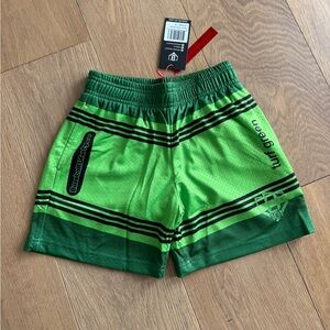 Baseball Lifestyle 101 - Crayon Shorts Turf Green - Youth Small - NEW WITH TAGS